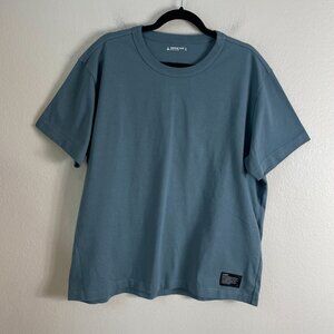 NWOT American Giant Mens Large Blue Everest T Shirt Heavyweight USA